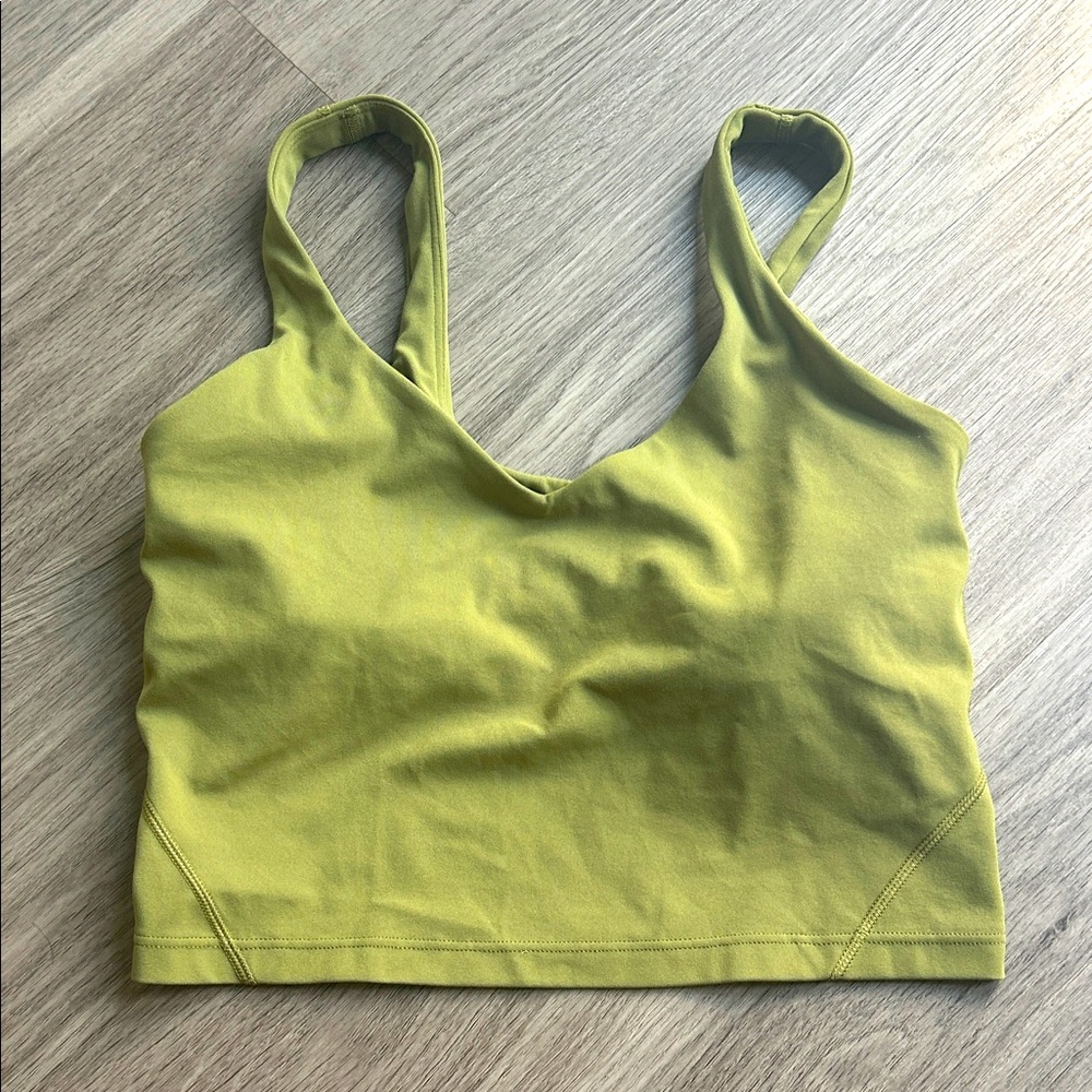 Lululemon Light Olive Green Align Tank size 6